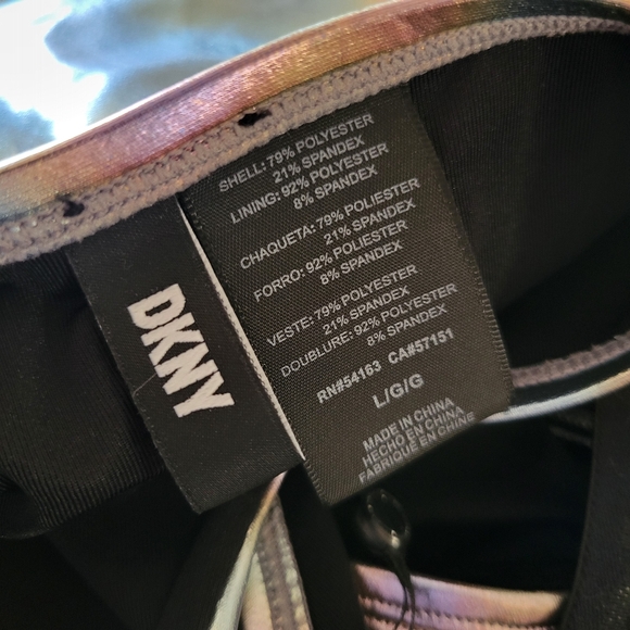 DKNY Iridescent One Piece Swimsuit - Picture 2 of 3